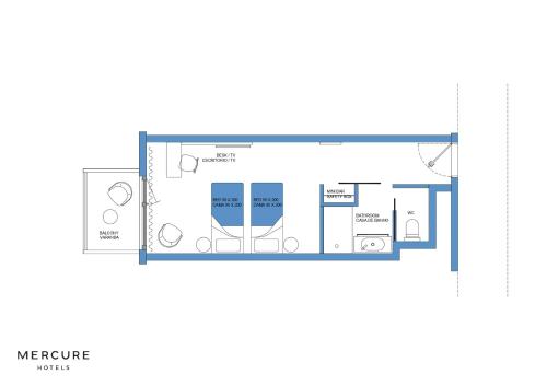 a room with a viewfourth floor plan at Mercure Porto Centro Aliados in Porto