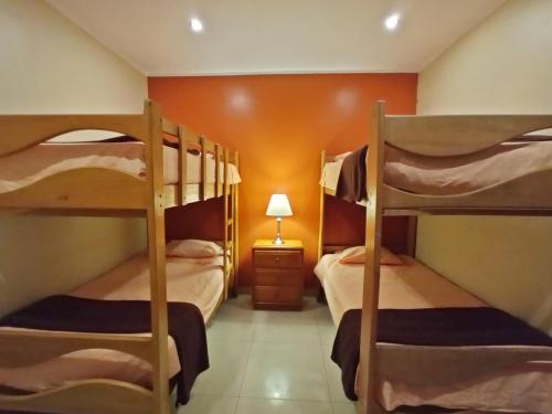 Ένα ή περισσότερα κρεβάτια σε δωμάτιο στο Hotel Sand and Lake