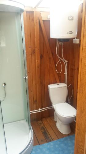 Koupelna v ubytování Zemaite truoba