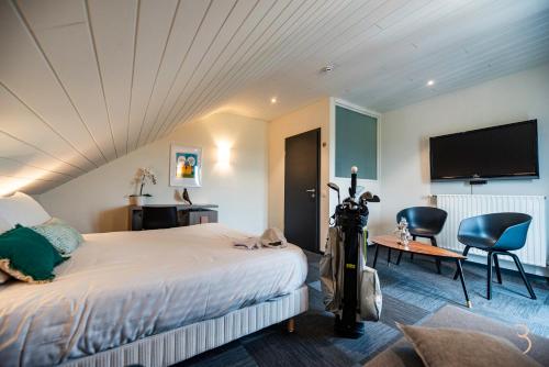 Postel nebo postele na pokoji v ubytování Smart Bnb - Hotel Battice