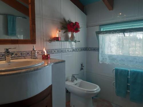 Koupelna v ubytování B & B Finca sencilla