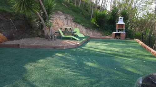 Taman di luar Apartamento 1 Playa Riberuca Suances