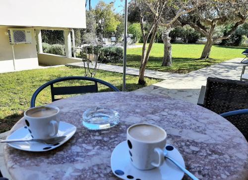 Παροχές για τσάι/καφέ στο Complex Lagonissi Residence with swimming pool.