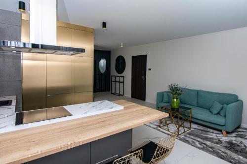 Kuchyň nebo kuchyňský kout v ubytování EL Apartments - Aries