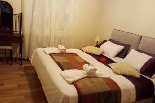 Tempat tidur dalam kamar di Villa Sea View