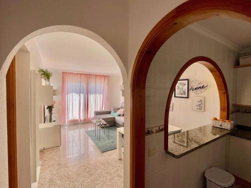 Ванна кімната в Fantástico apartamento con vistas panorámicas al mar