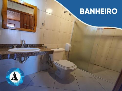 Ванна кімната в Hotel Aconchego