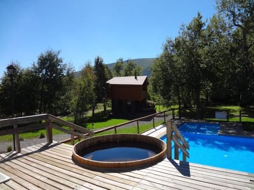 Piscina en o cerca de Cabañas Las Cabras