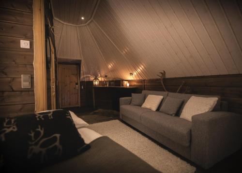 Χώρος καθιστικού στο Wilderness Hotel Nellim & Igloos