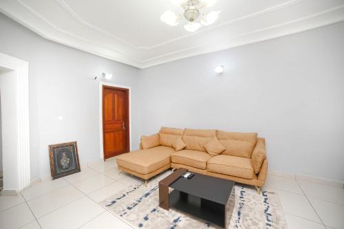 Χώρος καθιστικού στο Les Residences de la providence-Appart Hotel Obobogo