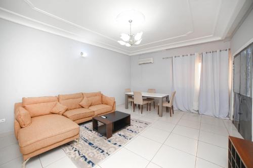 Χώρος καθιστικού στο Les Residences de la providence-Appart Hotel Obobogo