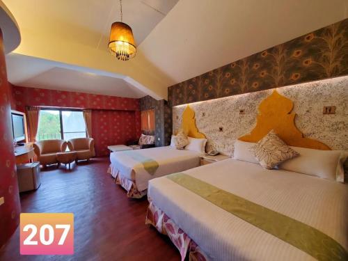 E-Ping Castle Hotelにあるベッド