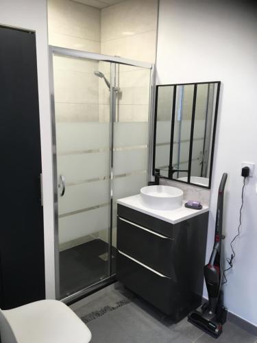 Ένα μπάνιο στο L’appartement charmant