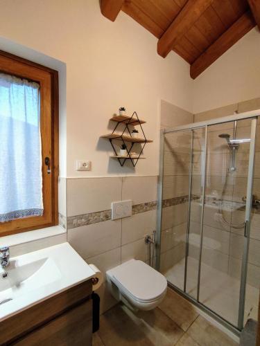 Koupelna v ubytování B&B Al Vecchio Torchio
