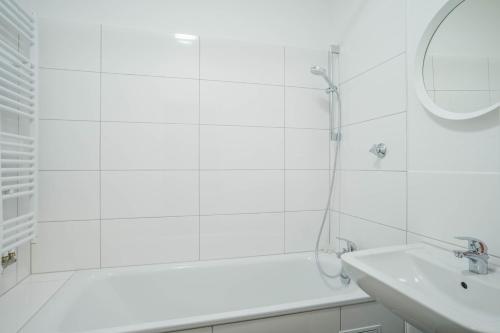 Ένα μπάνιο στο RüSuite - Gemütliches Apartment in Rüttenscheid