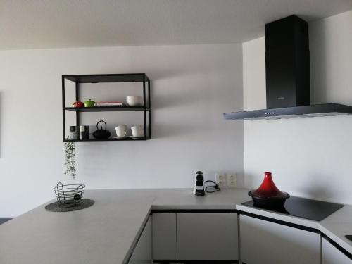 Kuchyň nebo kuchyňský kout v ubytování IDEAL TOWER DUIN EN ZEE