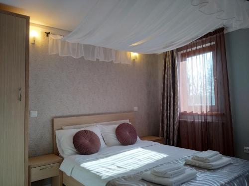 Postel nebo postele na pokoji v ubytování Vila Slanic
