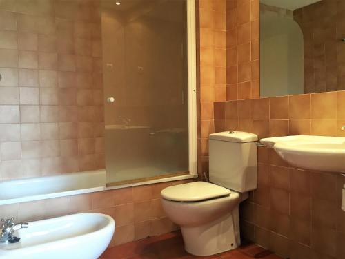 Koupelna v ubytování Ongi Etorri