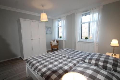 Postel nebo postele na pokoji v ubytování 1023- Alte Da h me - Neu
