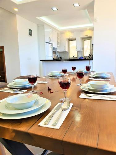 Η κουζίνα ή μικρή κουζίνα στο Villa Asya