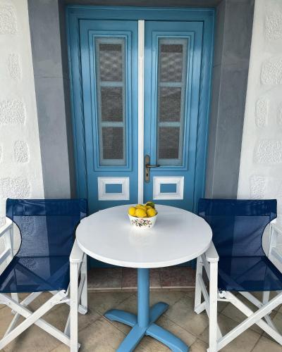 Χώρος καθιστικού στο Patmos Villas