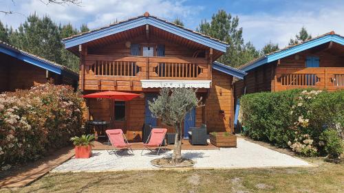 CHALET PROCHE PLAGE DE MIMIZAN - Complexe avec Piscine et Balneo