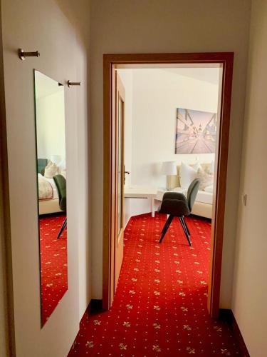 Katil atau katil-katil dalam bilik di Hotel Seegarten GmbH