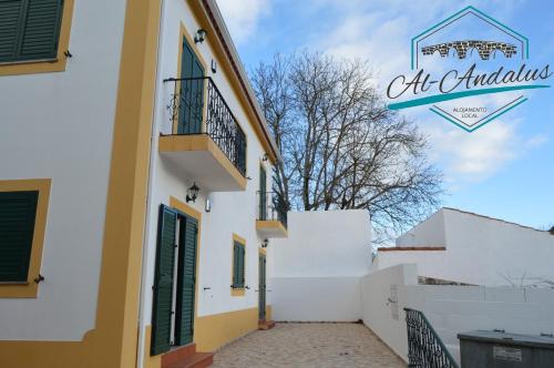 a building with a sign that reads all antibacterial at Al-Andalus Alojamentos in Marvão