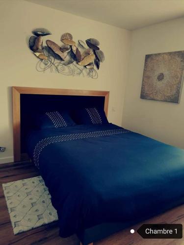 Postel nebo postele na pokoji v ubytování Loft 100m2 neuf entièrement équipée