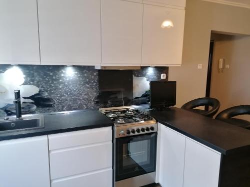 Kuchyňa alebo kuchynka v ubytovaní Apartament Przy Kortach