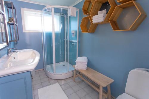 Et badeværelse på Raaehuset