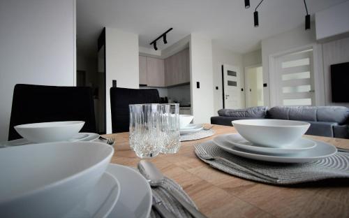Ruang duduk di Apartament Ryś