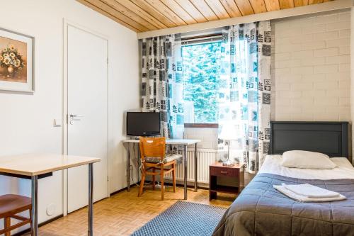TV a/nebo společenská místnost v ubytování Ministudio - Apartments Joensuu