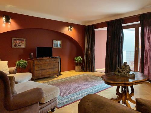 Zona de estar de Small Luxury Palace Residence
