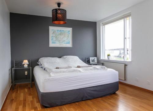 Letto o letti in una camera di Grótta Northern Lights - Apartment & Rooms