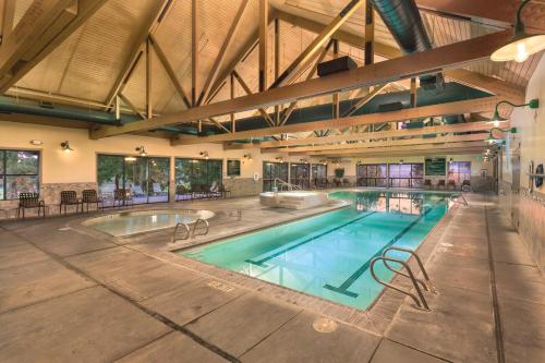 an indoor swimming pool with a large building at WorldMark Running Y in Klamath Falls