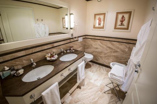 Koupelna v ubytování Victoria Hotel Letterario