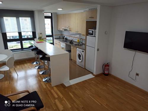 Η κουζίνα ή μικρή κουζίνα στο Apartamento MyM2