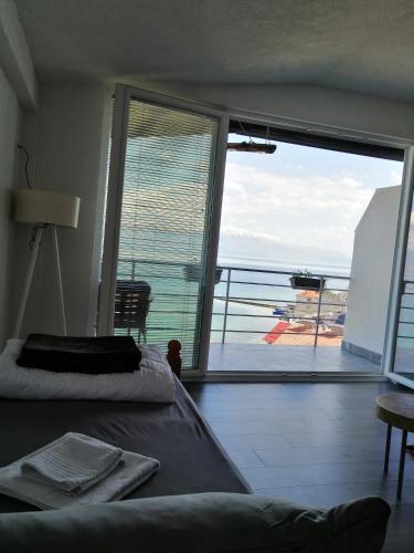 Katil atau katil-katil dalam bilik di Apartments Stone