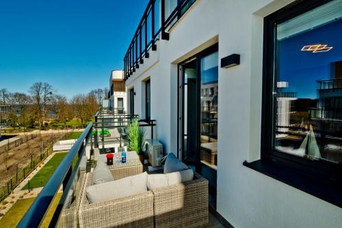 Balkon lub taras w obiekcie BlueApart Apartamenty Nexo