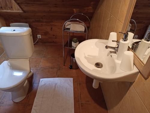 Ванная комната в Apartmány Žiaková - ubytování Nové Hrady 111