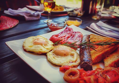 Jídlo v farmy nebo okolí