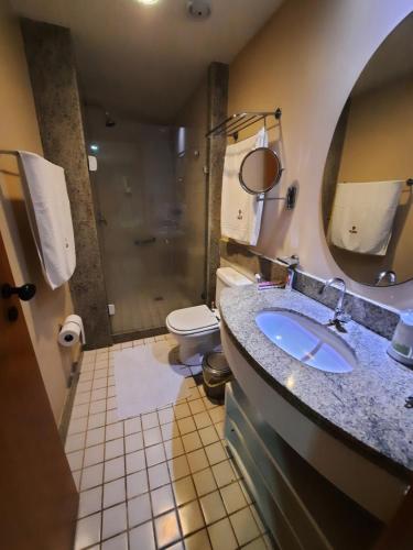 Ванная комната в Flat Marulhos Resort Porto de Galinhas