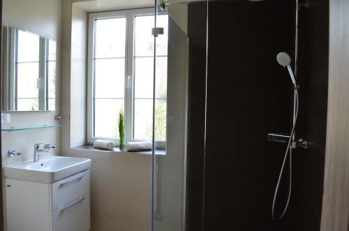 Koupelna v ubytování Apartmán LESIA