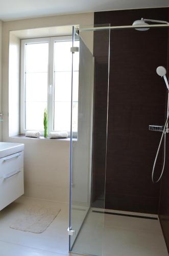 Koupelna v ubytování Apartmán LESIA