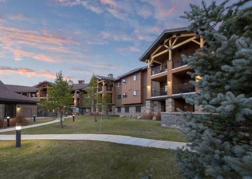 a rendering of the exterior of a building at WorldMark West Yellowstone in West Yellowstone