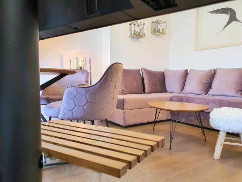 Posezení v ubytování Downtown apartment