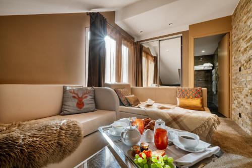 Posezení v ubytování Hotel Le Tremplin