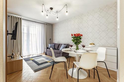 Χώρος καθιστικού στο Aparthotel Plac Litewski Premium