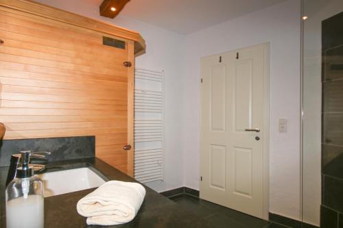 Koupelna v ubytování Haus Widmoos